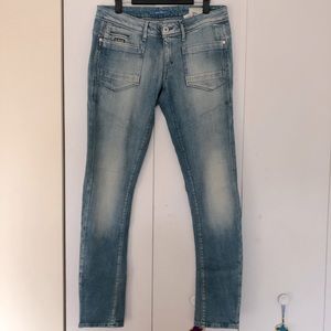 G-Star Raw Women Denim Code 3301 Originals Jeans Slim Fit Size 31/Length 32 NWOT